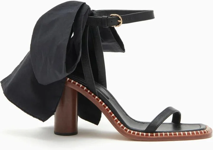 Women's Lina Bow High Heel In Noir
