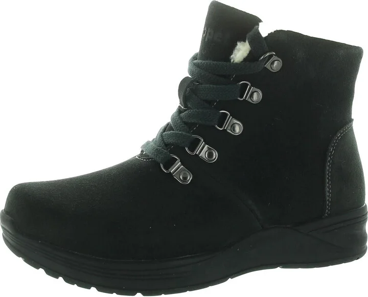 Womens Lined Leather Winter & Snow Boots