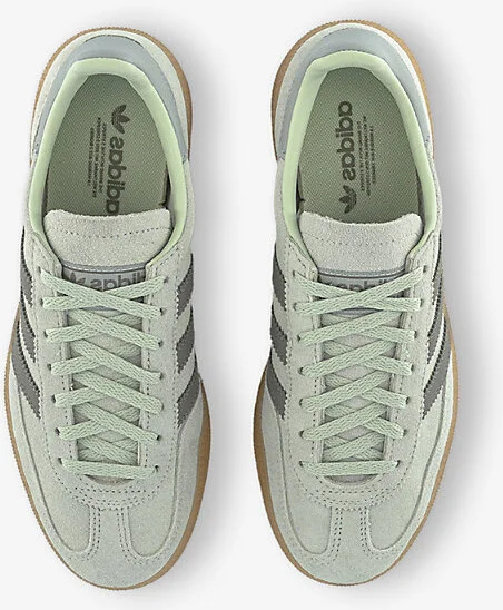 Womens Linen Green Silver Pebbl Handball Spezial Suede Low-Top Trainers Eur 38.5 / 5.5 Uk Women - Image 2