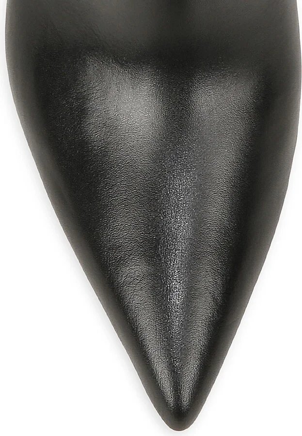 Women's Lisa 70MM Leather Ankle Boots - Black - Size 7.5 - Image 4