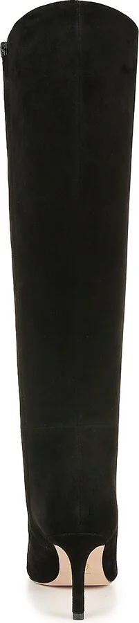 Women's Lisa 70MM Tall-Shaft Wide-Calf Suede Boots - Black - Size 10 - Image 3
