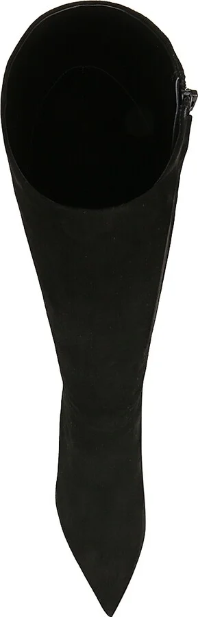 Women's Lisa 70MM Tall-Shaft Wide-Calf Suede Boots - Black - Size 10 - Image 4