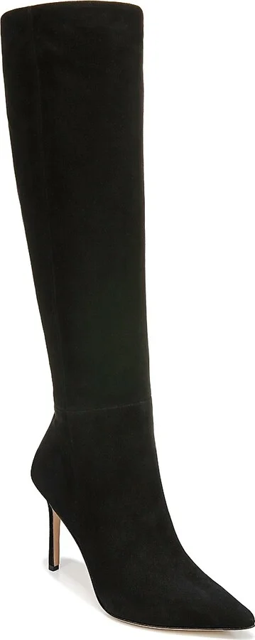 Women's Lisa 95MM Knee-High Suede Boots - Black - Size 10 - Image 2