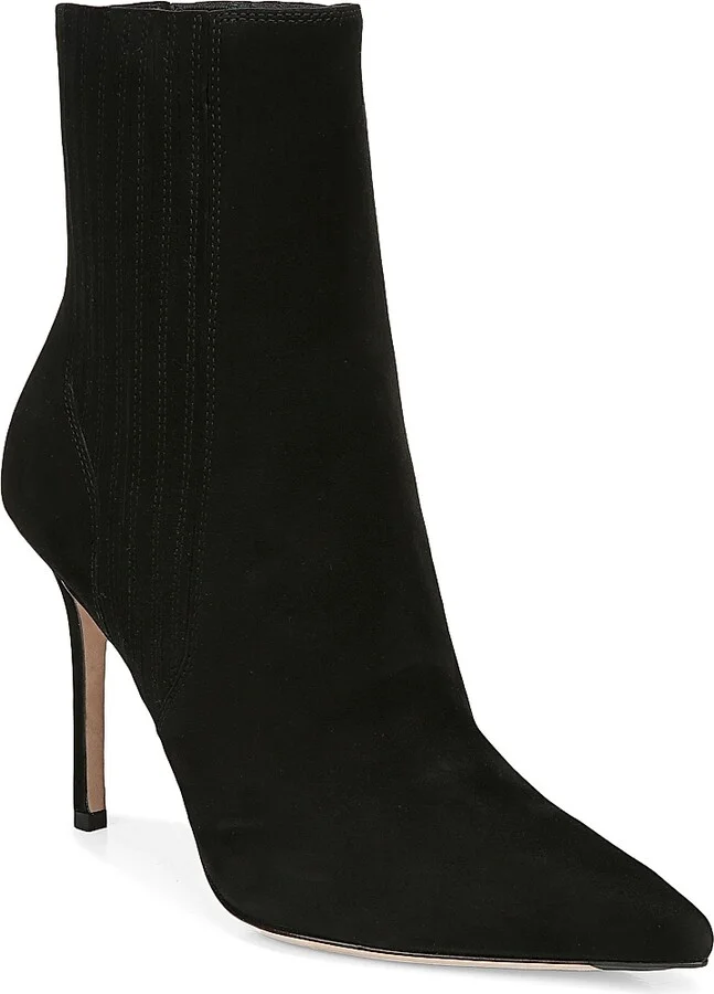 Women's Lisa 95MM Suede Ankle Boots - Black - Size 10 - Image 2