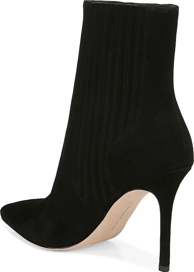 Women's Lisa 95MM Suede Ankle Boots - Black - Size 10 - Image 3