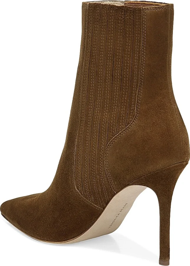 Women's Lisa 95MM Suede Ankle Boots - Black - Size 10 - Image 7