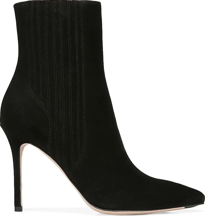 Women's Lisa 95MM Suede Ankle Boots - Black - Size 10