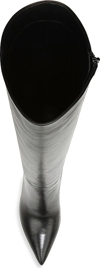 Women's Lisa Leather High-Heel Boots - Espresso - Size 9.5 - Image 9