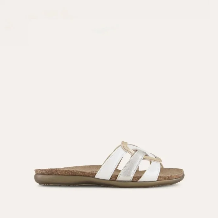 Women's Liv Sandal In White/silver/gold/rose Gold