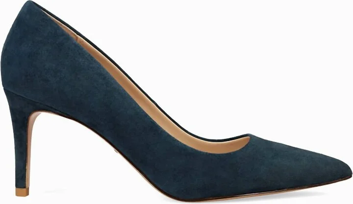 Women's Lizel Mid Heel In Midnight Kid Suede
