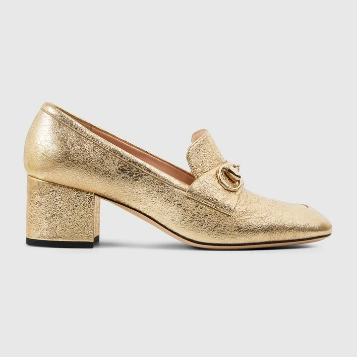 Women's loafer pump with Horsebit