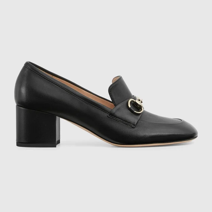 Women's loafer pump with Horsebit