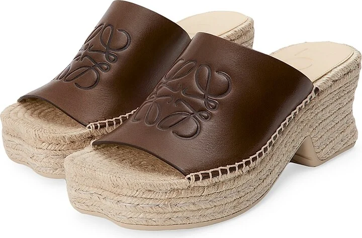 Women's LOEWE x Paula's Ibiza Petal 80MM Platform Espadrilles - Brown - Size 6 - Image 2