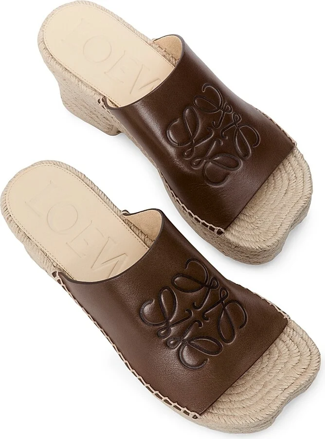 Women's LOEWE x Paula's Ibiza Petal 80MM Platform Espadrilles - Brown - Size 6 - Image 3