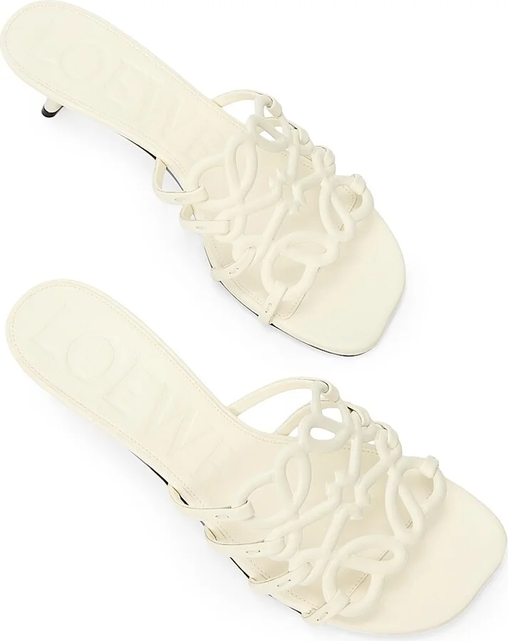 Women's LOEWE x Paula's Ibiza Petal Anagram 45MM Sandals - Black - Size 6 - Image 7