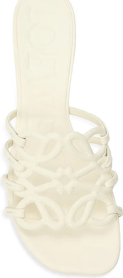 Women's LOEWE x Paula's Ibiza Petal Anagram 45MM Sandals - Black - Size 6 - Image 8