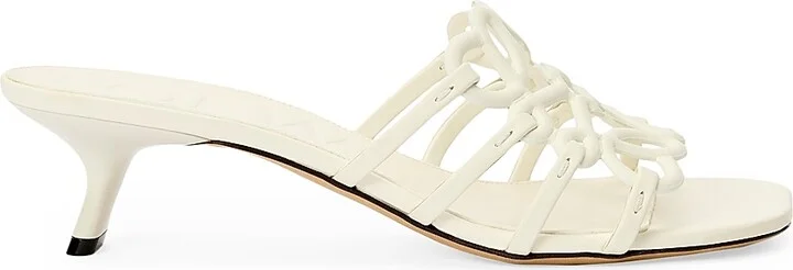 Women's LOEWE x Paula's Ibiza Petal Anagram 45MM Sandals - Black - Size 6 - Image 9