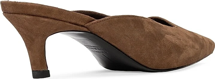 Women's Logan 50MM Heel Mules - Brown Suede - Size 6 - Image 4