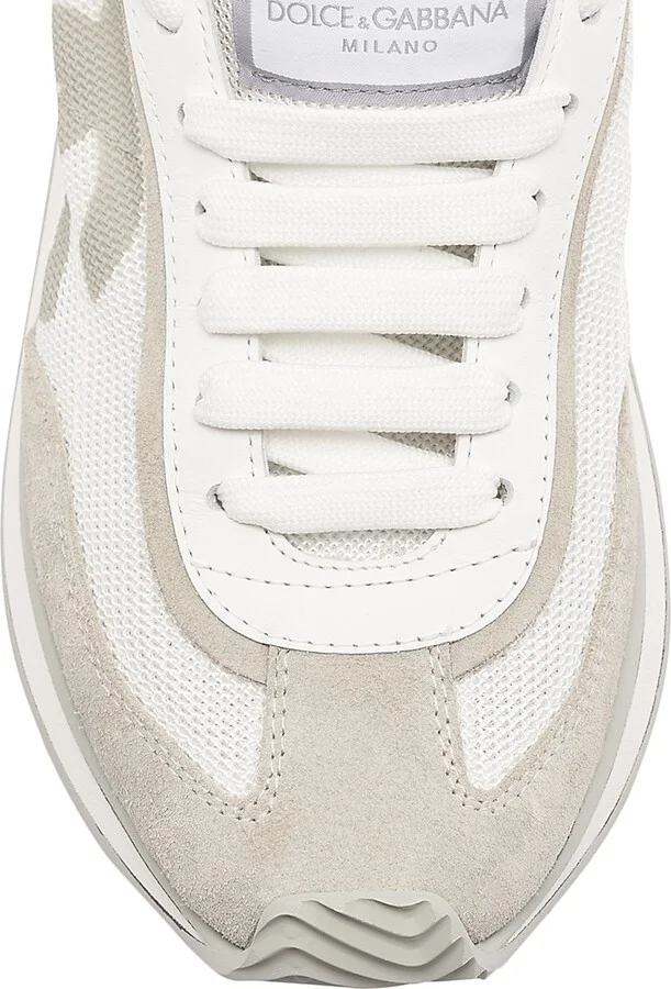 Women's Logo Colorblocked Low-Top Sneakers - White Pink - Size 5 - Image 9