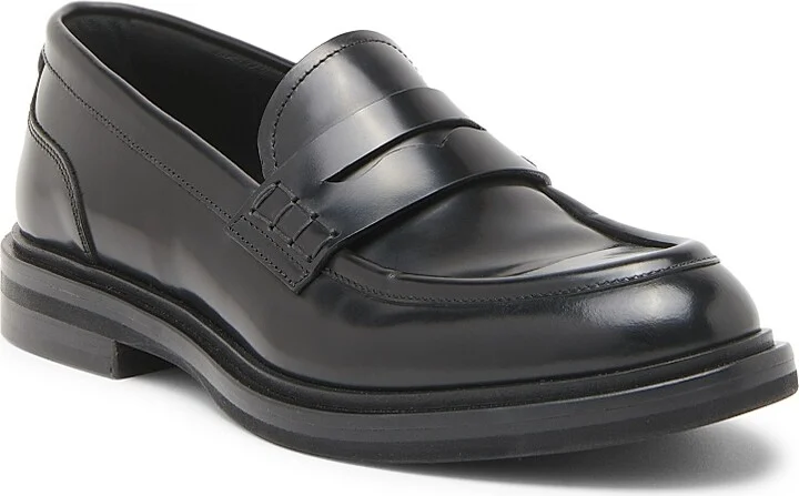 Women's Logo-Detailed Leather Loafers - Nero - Size 5 - Image 2