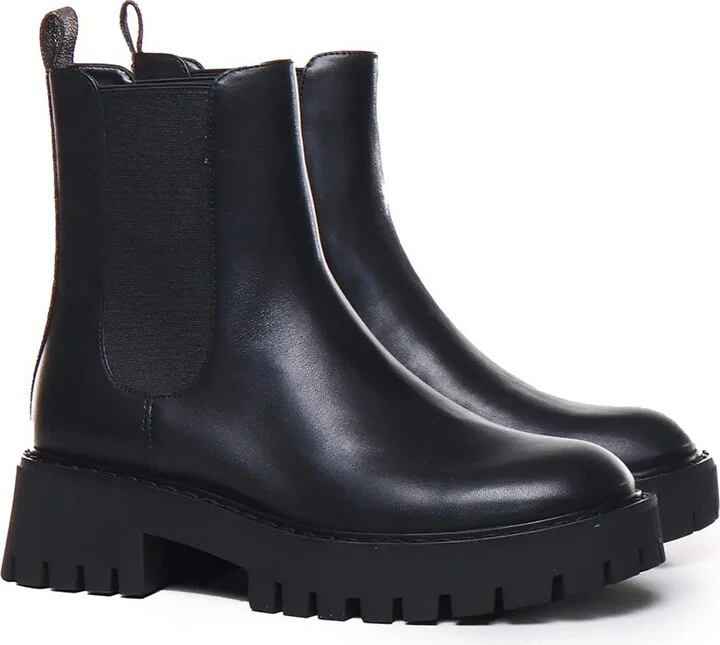 Womens Logo Manmade Ankle Boots