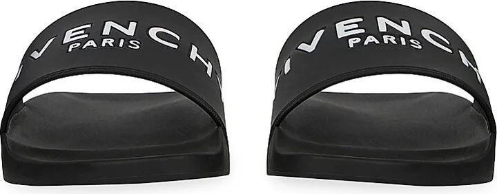 Women's Logo Pool Slides - Black - Size 5 - Image 4