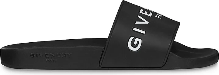 Women's Logo Pool Slides - Black - Size 5