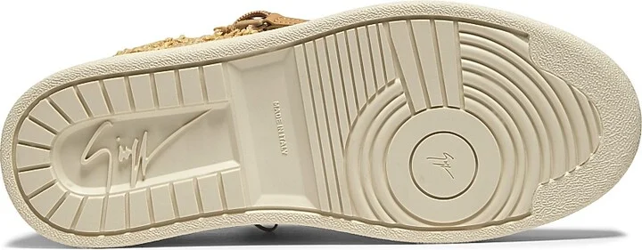 Women's Logo Raffia Sneakers - Naturale - Size 5 - Image 6