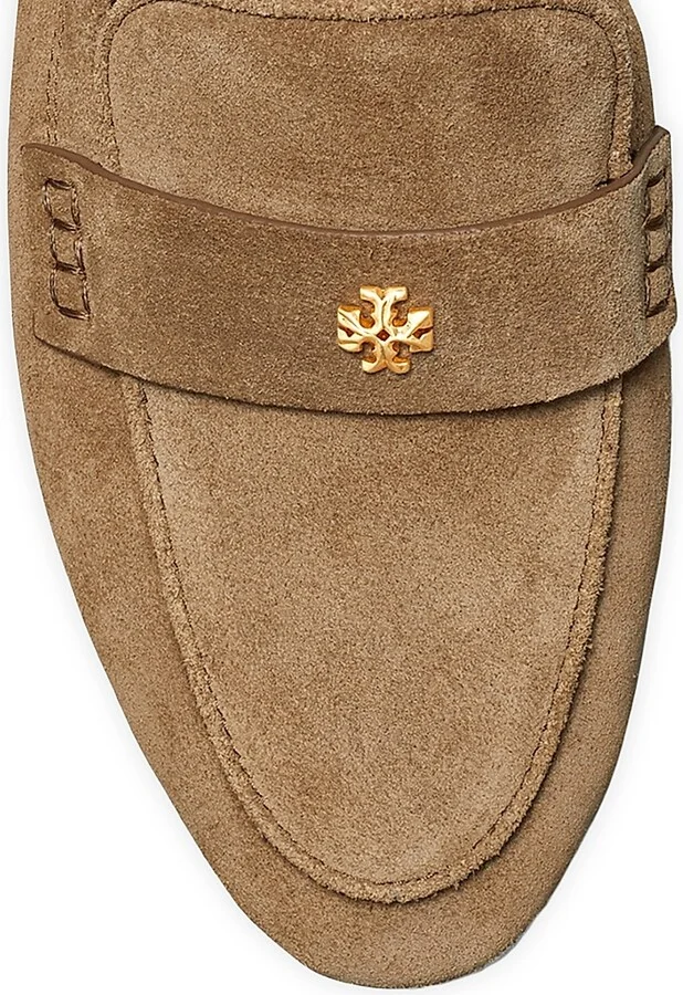 Women's Logo Suede Ballet Loafers - River Rock - Size 10 - Image 3