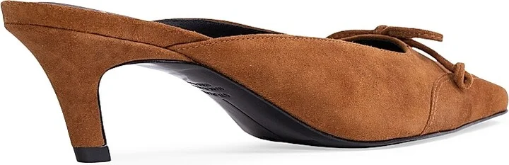 Women's Lolita 50MM Suede Mules - Tobacco Suede - Size 5 - Image 4