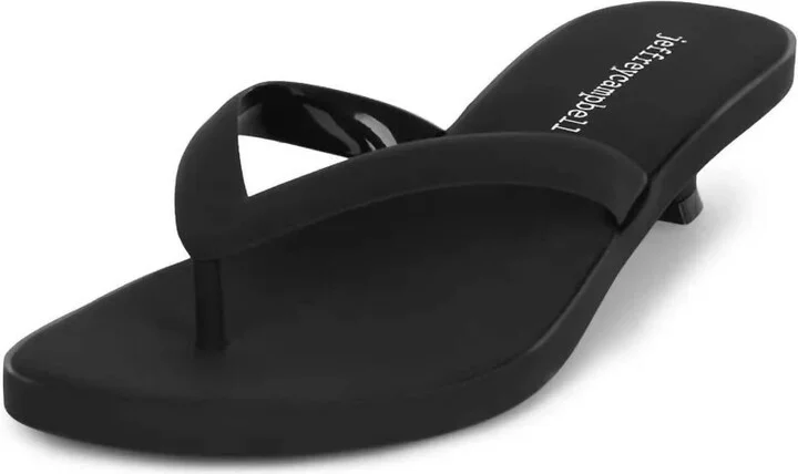 Women's Lollipop Heeled Sandal In Black Matte