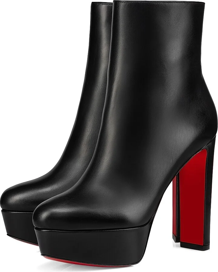Women's Loo Booty 130MM Boots - Black - Size 7 - Image 2