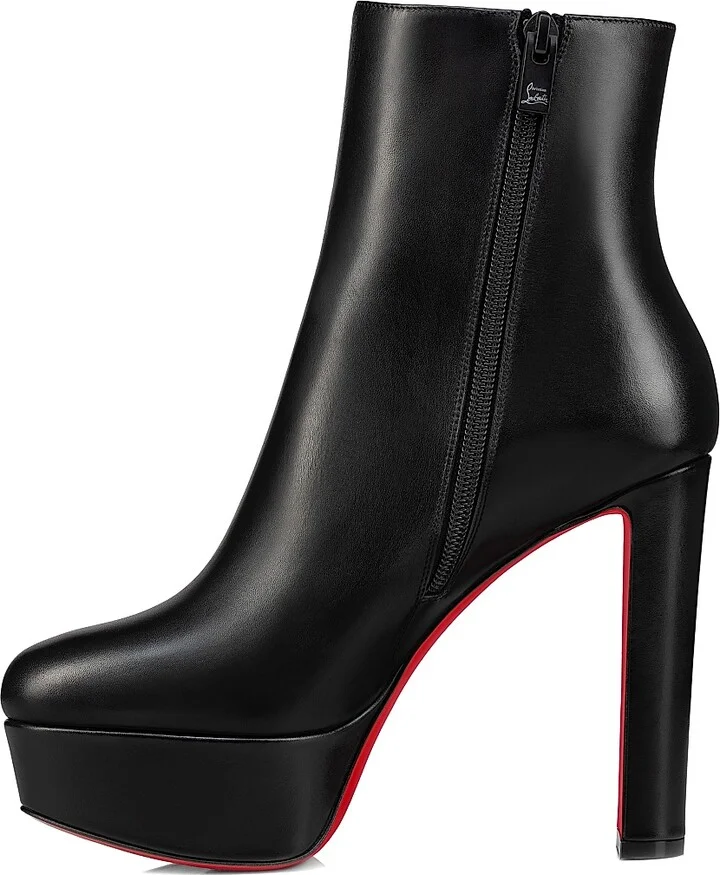 Women's Loo Booty 130MM Boots - Black - Size 7 - Image 4