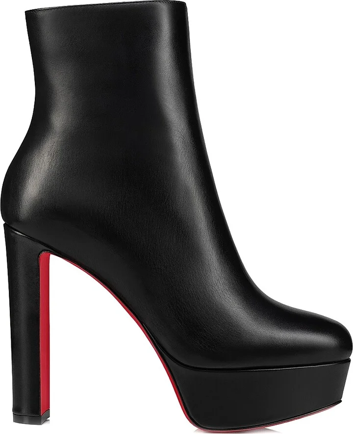 Women's Loo Booty 130MM Boots - Black - Size 7