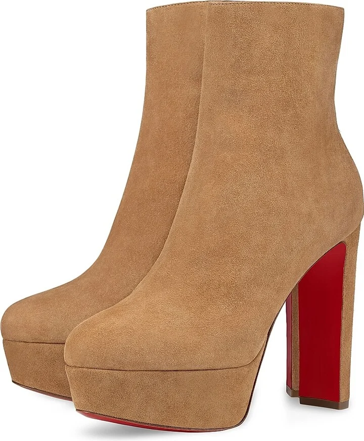 Women's Loo Booty Veau Velours 130MM Booties - Lionne - Size 9.5 - Image 2