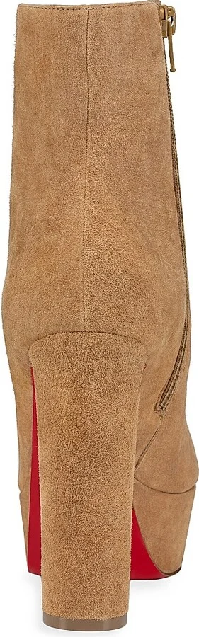 Women's Loo Booty Veau Velours 130MM Booties - Lionne - Size 9.5 - Image 3