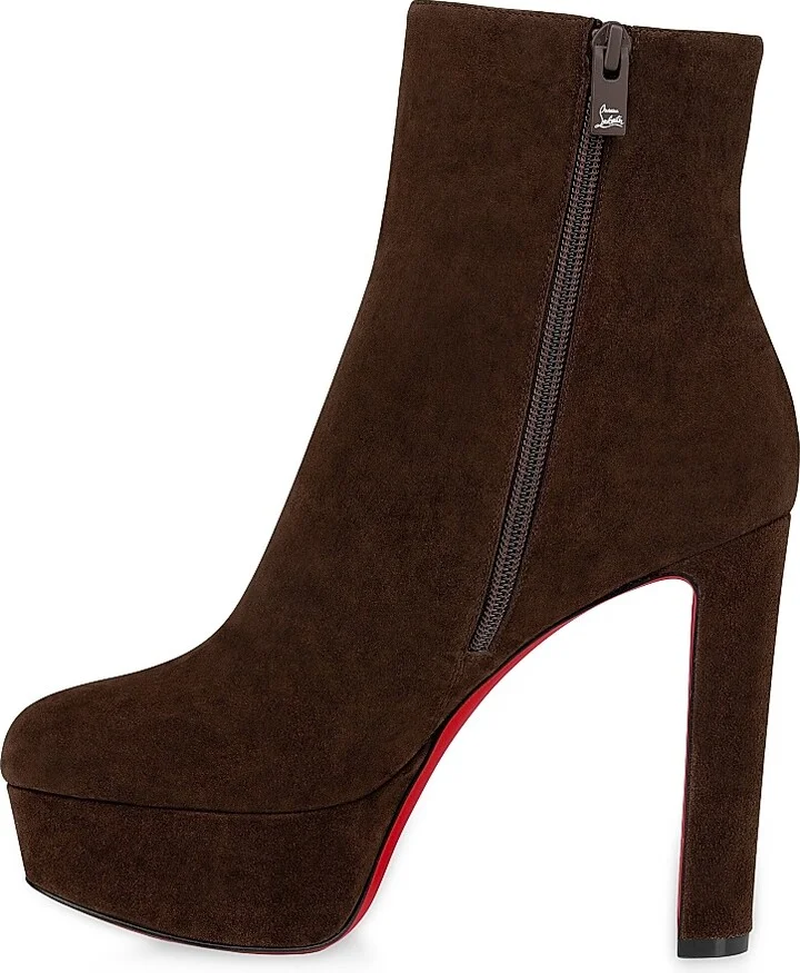 Women's Loo Booty Veau Velours 130MM Booties - Lionne - Size 9.5 - Image 6