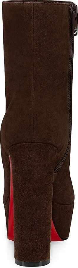 Women's Loo Booty Veau Velours 130MM Booties - Lionne - Size 9.5 - Image 7