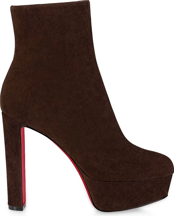 Women's Loo Booty Veau Velours 130MM Booties - Lionne - Size 9.5 - Image 8