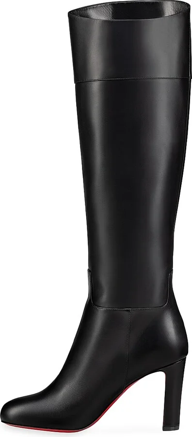 Women's Loo Botta 85MM Leather Boots - Black - Size 6 - Image 2