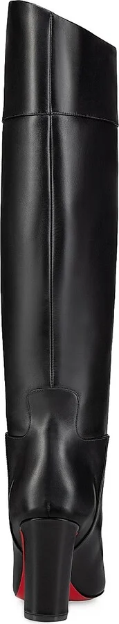 Women's Loo Botta 85MM Leather Boots - Black - Size 6 - Image 3