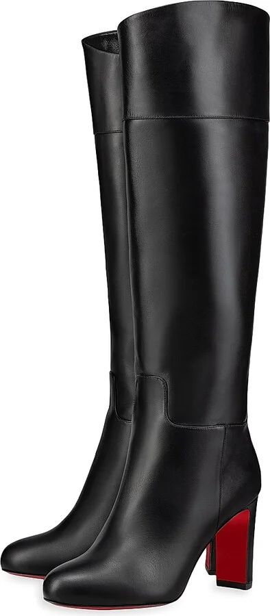 Women's Loo Botta 85MM Leather Boots - Black - Size 6 - Image 4