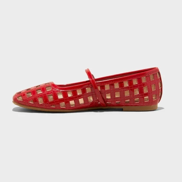 Women's Lorelei Woven Mary Jane Flats with Memory Foam Insole - Wild Fable™ : Buckle Closure, Textured Outsole - Image 2