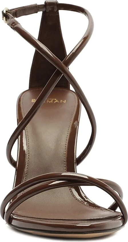 Women's Lory 85MM Patent Leather Sandals - Rich Brown - Size 6.5 - Image 7