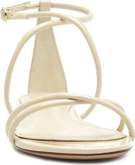 Women's Lory Patent Leather Flat Sandals - Eggshell - Size 8.5 - Image 7