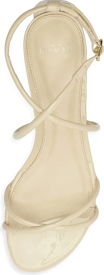 Women's Lory Patent Leather Flat Sandals - Eggshell - Size 8.5 - Image 9