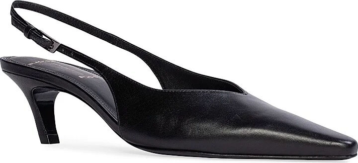 Women's Lou 50MM Slingback Pumps - Cherry Leather - Size 5 - Image 8