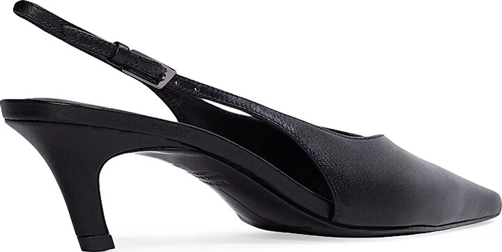 Women's Lou 50MM Slingback Pumps - Cherry Leather - Size 5 - Image 9