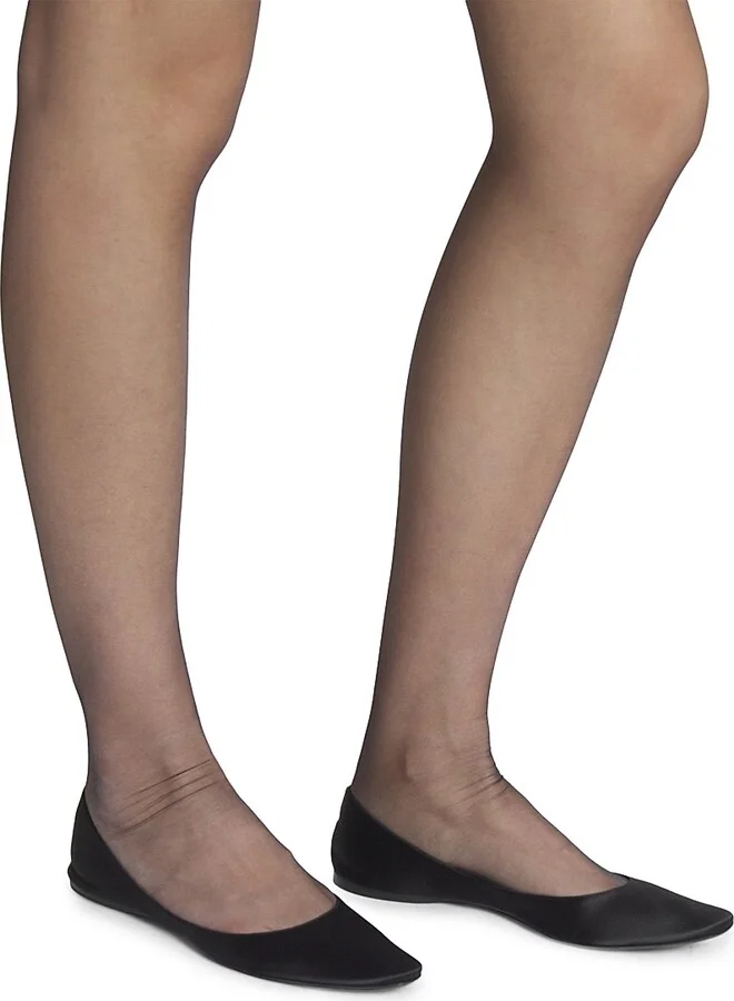 Women's Lou Ballerinas in Satin Crepe - Black - Size 7 - Image 4