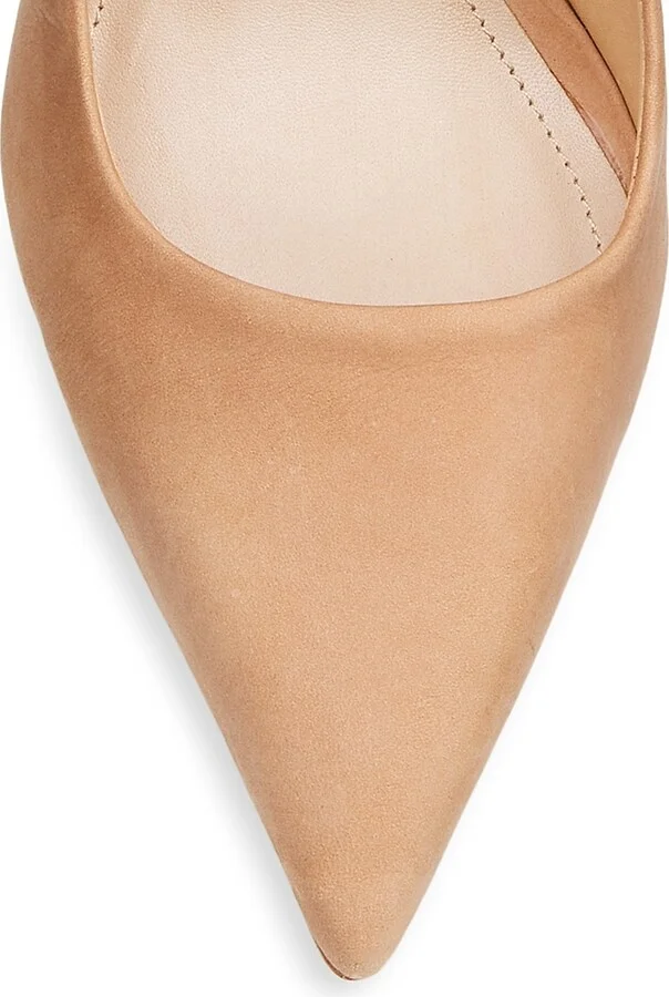 Women's Lou Pointed-Toe Nubuck Pumps - Black - Size 5.5 - Image 9